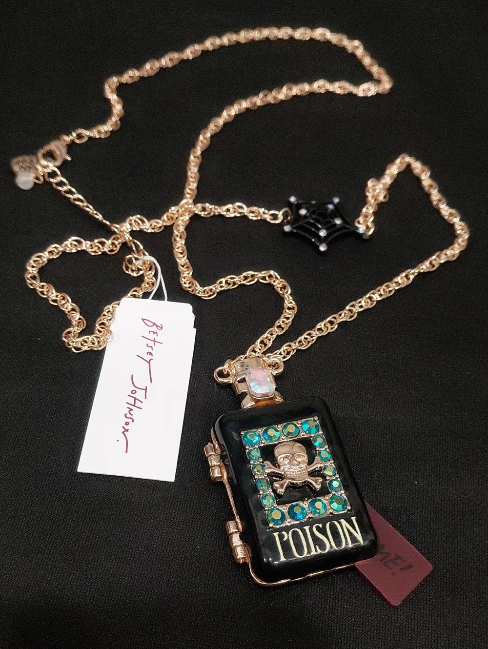 BETSEY JOHMSON Poison Locket Pendant Necklace